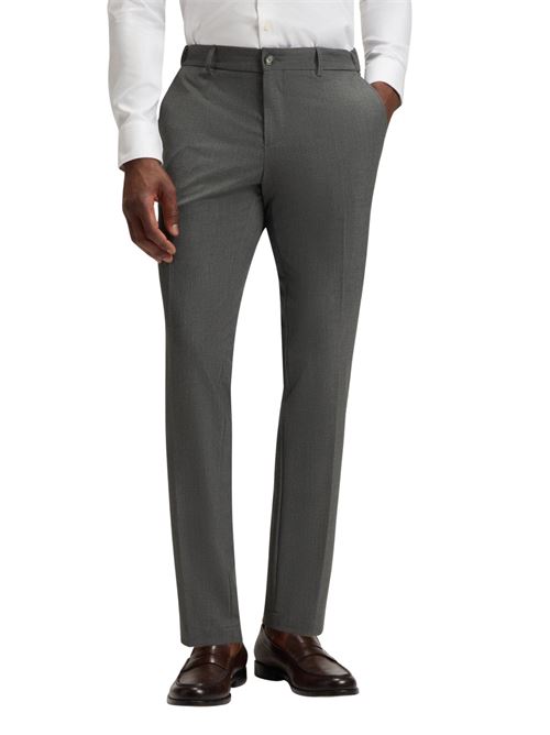 Pantaloni slim fit in tessuto elasticizzato con microfantasia Hugo Boss | 50539968041